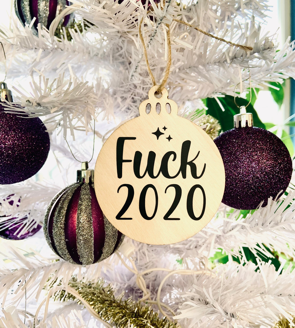 Fuck 2020 tree ornament