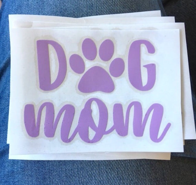 Dog mom decal - Radical Buttons