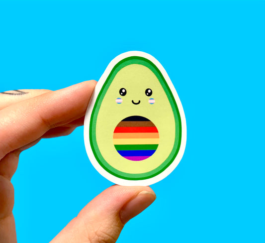 Inclusive pride avocado
