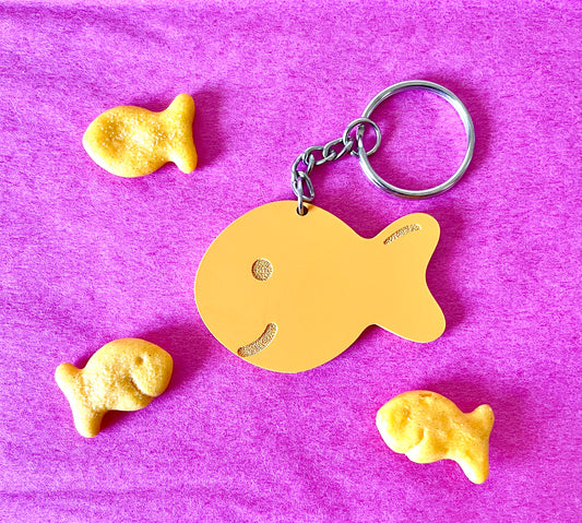 Goldfish cracker keychain