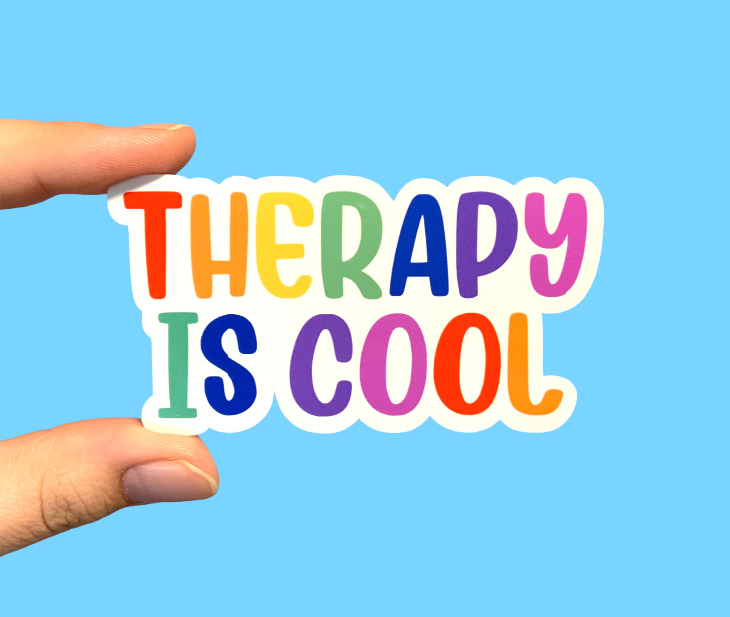 Therapy is cool (pack of 3 or 5 stickers)