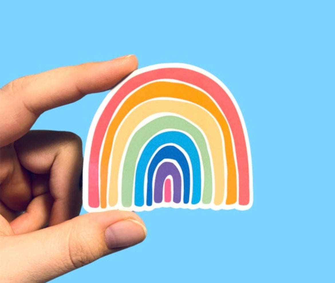 Boho rainbow stickers