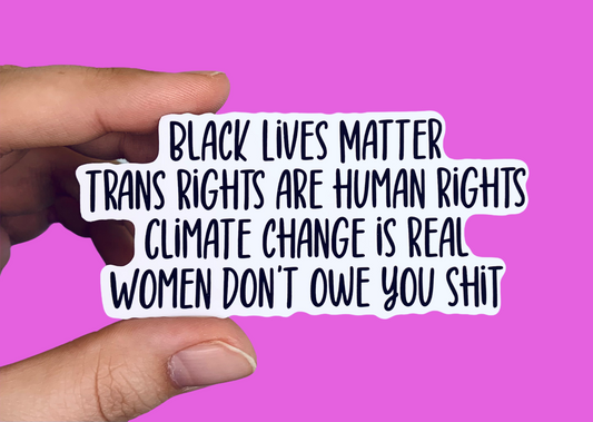 BLM social justice stickers