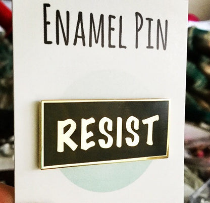 Resist enamel pin - Radical Buttons