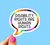 Disability rights are human rights