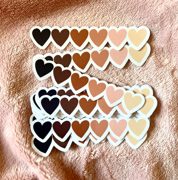 BLM heart sticker (pack of 3 or 5 stickers)