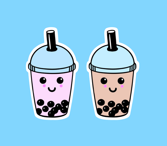 Boba tea stickers