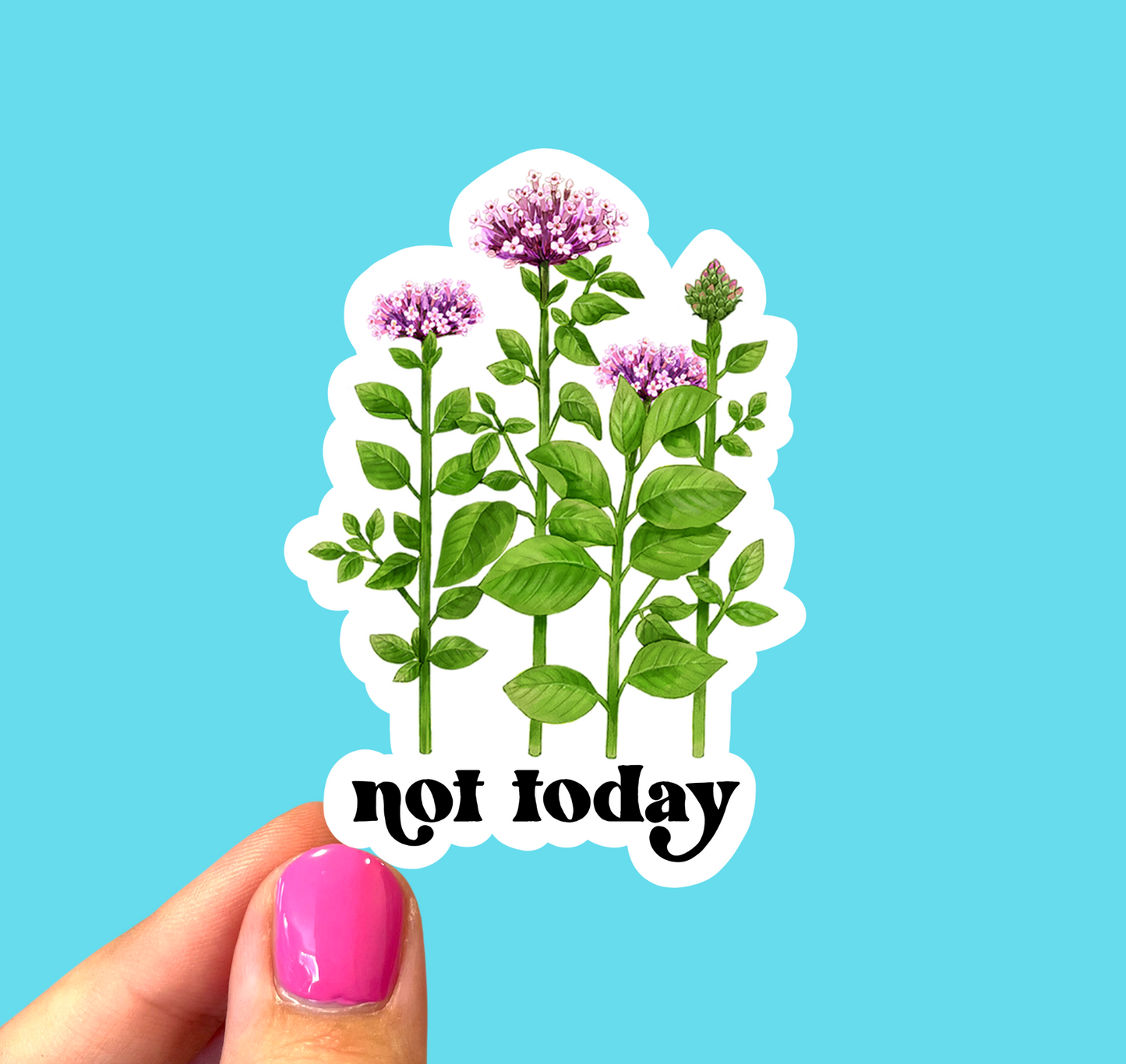 Not today sticker