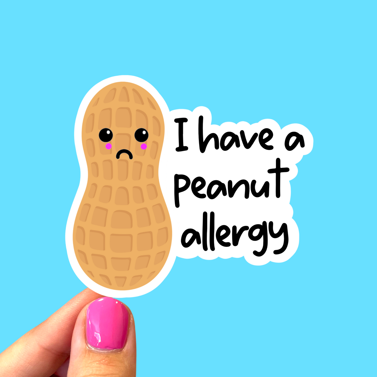 I have a peanut allergy sticker