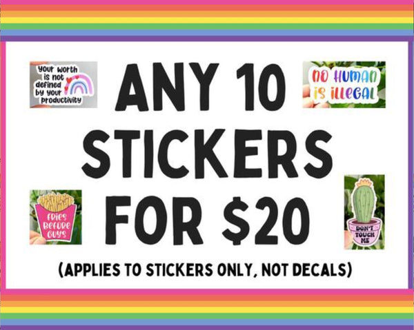 Mix and match sticker bundle - Any 10 stickers