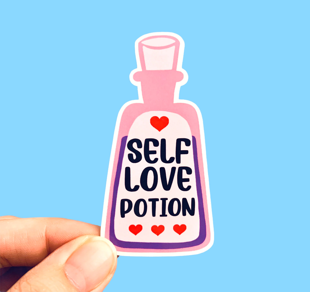 Self love potion stickers (pack of 3 or 5)