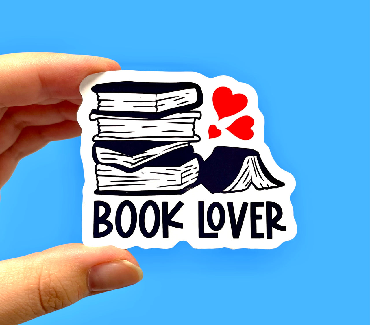 Book lover sticker