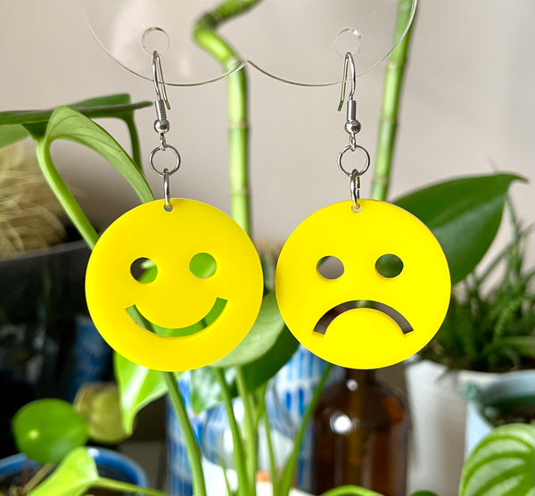 Happy/sad earrings