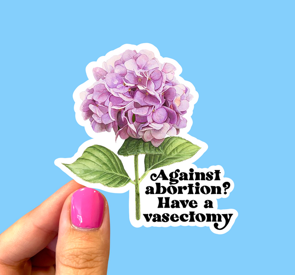 Against abortion? Have a vasectomy sticker