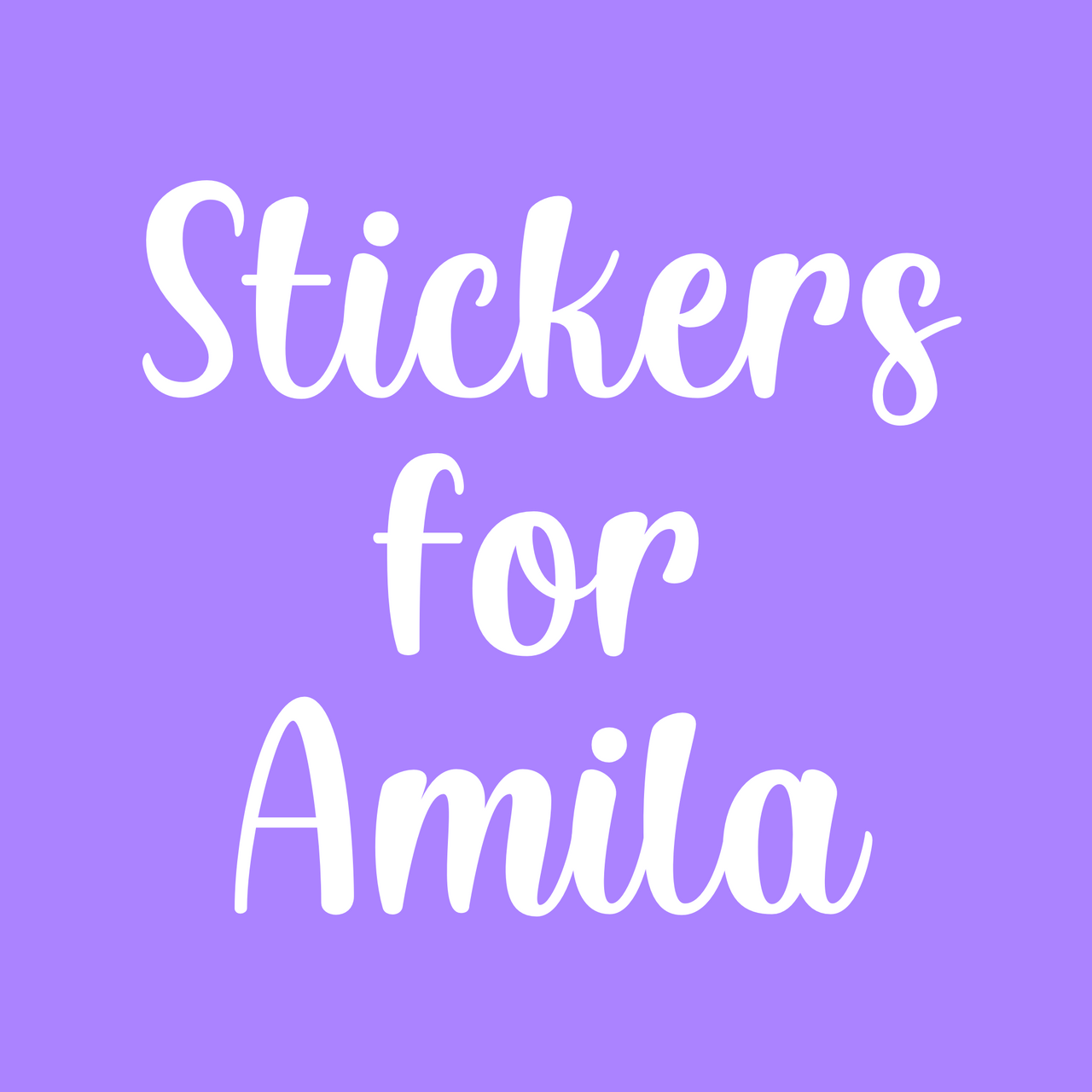 Stickers for Amila