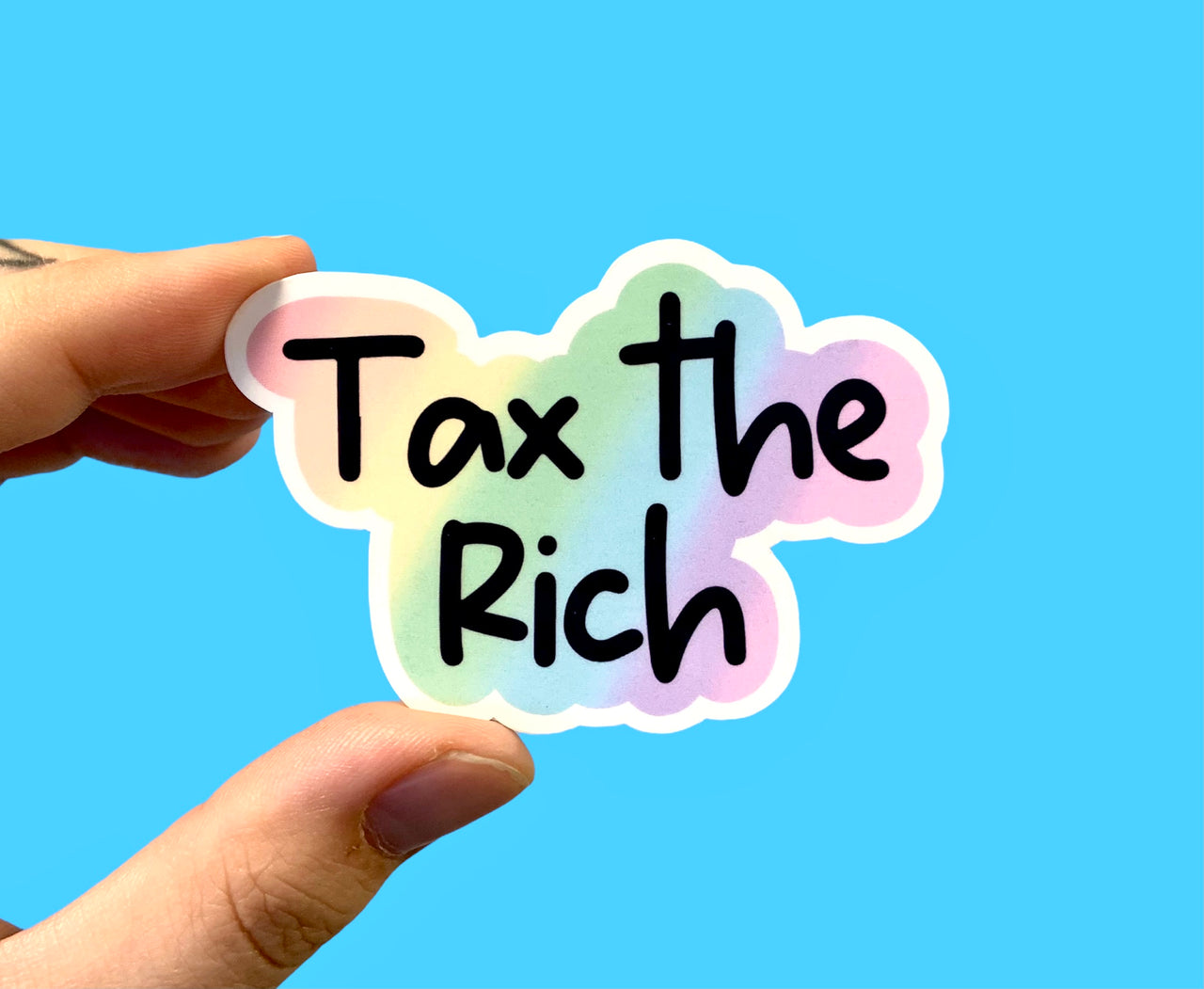 Tax the rich (pack of 3 or 5 stickers)