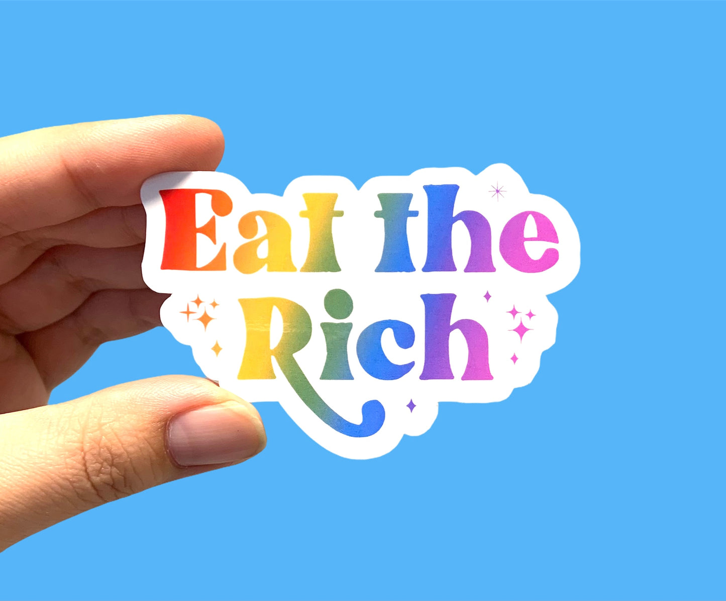 Eat the rich stickers