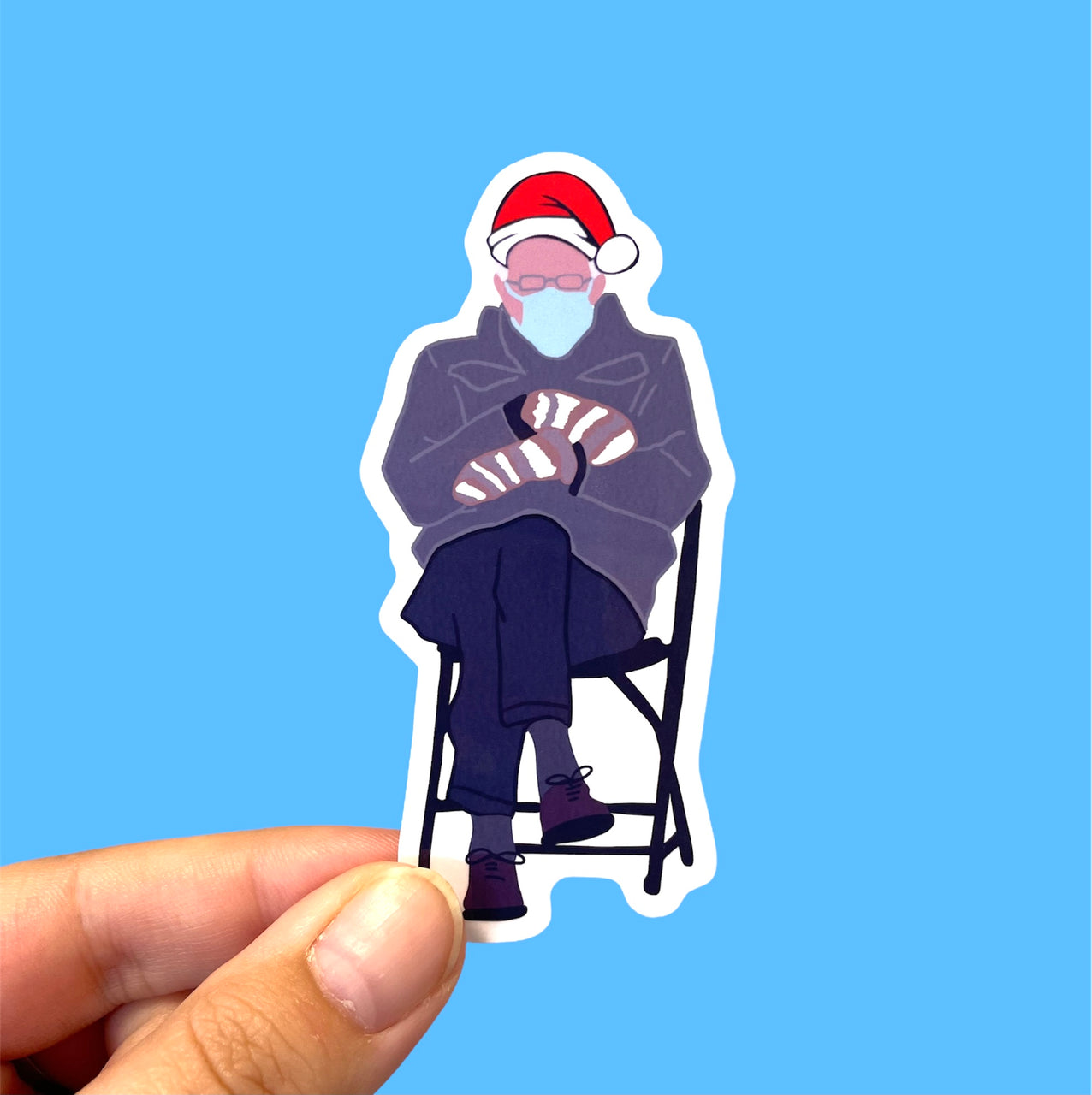 Christmas Bernie sticker