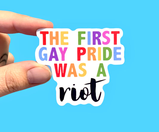 The first gay pride was a riot